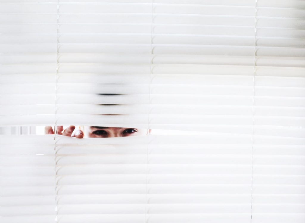 photography of person peeking