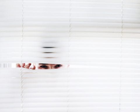 photography of person peeking